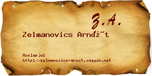 Zelmanovics Arnót névjegykártya